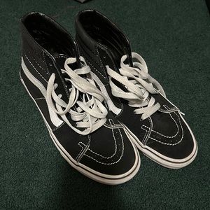 Black Vans Sk8 Hi Shoes